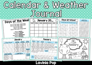 Preview of Calendar and Weather Journal AUSTRALIAN Version