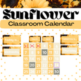Calendar display Sunflower