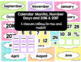 Calendar for Pocket Chart Chevron