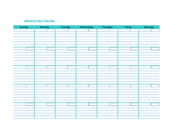 Calendar for staff by nicholas newton | TPT