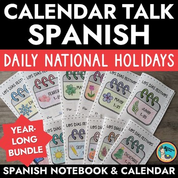 Preview of Calendar in Spanish Daily Prompts for the Whole Year