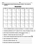 Calendar math quiz