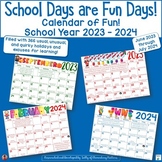 Calendar of Fun 2023-24 School Year Special Days and Fun C