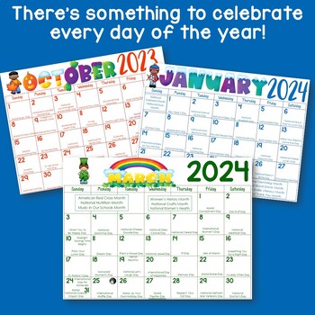 Calendar Numbers for the Whole Year - Fun-A-Day!