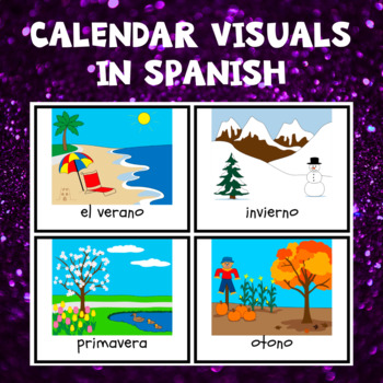 Preview of Calendar visuals IN SPANISH!