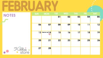 Calendario 2022 by Kiddies Store | Teachers Pay Teachers