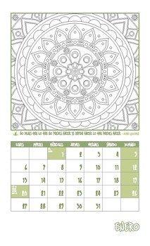 Preview of Calendario Enero 2020 - Mandalas para colorear