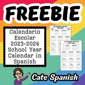 Preview of Calendario Escolar- Spanish School Year Calendar