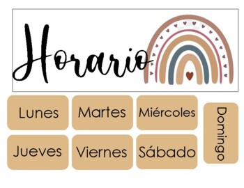 Preview of Calendario Español