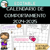 Calendario de Comportamiento 2024-2025 {Editable!} // Beha