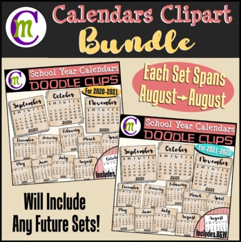 Preview of Calendars Clipart BUNDLE