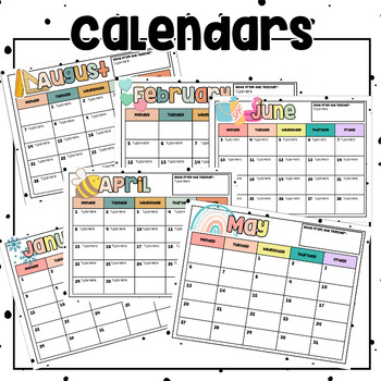 Calendars & Newsletters by MrsSnows Fabulous 4th | TPT