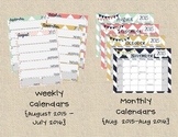 Calendars - Weekly & Monthly