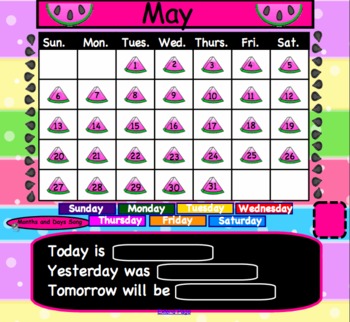 Preview of Calendars for Smartboard - 25 Monthly Themes