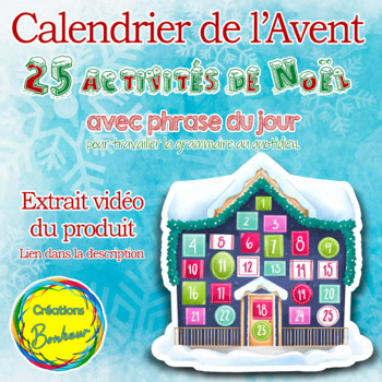Preview of Calendrier de l'Avent - 25 jours d'activités