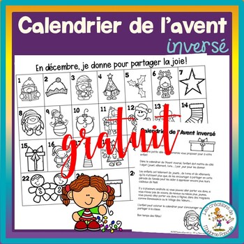 Preview of Calendrier de l'Avent inversé / reverse Advent calendar