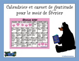 Calendrier et carnet de gratitude pour le mois de février (2024)