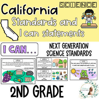Preview of California 2nd Grade Science Standards and I CAN Statements!