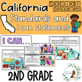 California 2nd Grade Social Studies Standards and I CAN St