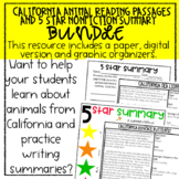 California Animal Passages and Nonfiction Summary Bundle- 