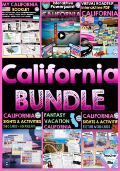 Preview of California Bundle - Culture, wildlife, geography ... | Distance Learning