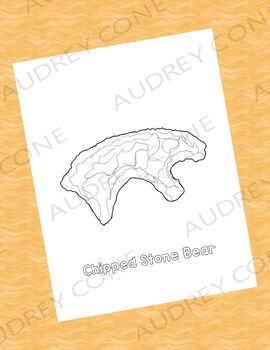 Preview of California Chipped Stone Bear (Coloring Page)