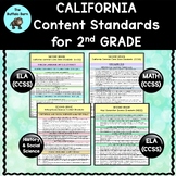 California Content Standards for Second Grade (CCSS ELA & 