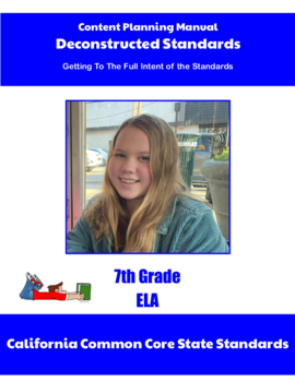 Preview of California Deconstructed Standards Content Planning Manual ELA 7th Grade