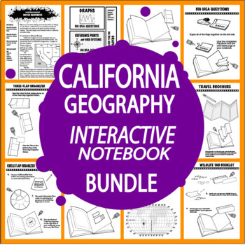 Preview of California Geography Bundle–California History 4th Grade–ALL Content Included!