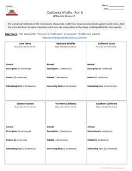 California Geography Worksheet 4th 5th 6th 7th Grade TPT   Original 7349342 2 