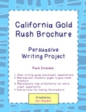 California Gold Rush Brochure *Persuasive Writing Project*