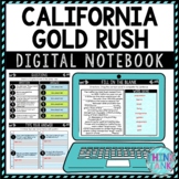 California Gold Rush DIGITAL Interactive Notebook | Choice Board