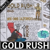 California Gold Rush Doodle Notes and Digital Guided Notes