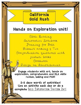 Preview of California Gold Rush- Hands on Exploration Stations/Unit