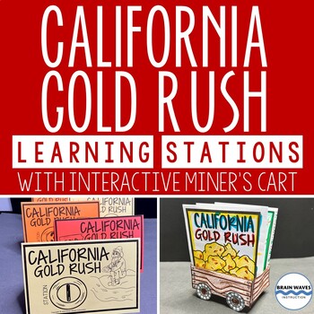Preview of California Gold Rush Learning Stations, Activities, and Hands-On Project
