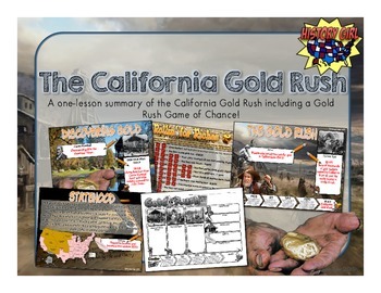 Preview of California Gold Rush: PowerPoint, Infographic, & Game
