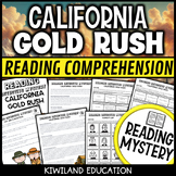 California Gold Rush Reading Comprehension Mystery Westwar