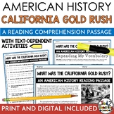 California Gold Rush Reading Passage and Questions Westwar