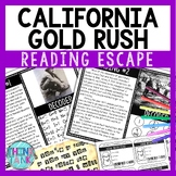 California Gold Rush Reading Comprehension and Puzzle Escape Room