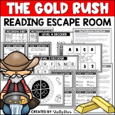 California Gold Rush Reading Escape Room Activities