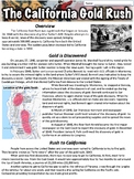 Preview of California Gold Rush Worksheet