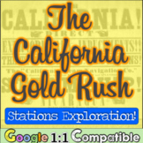 California Gold Rush and Westward Expansion Stations Activity