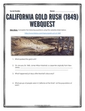 California Gold Rush of 1849 - Webquest with Key