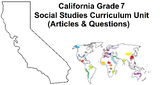 California Grade 7 Social Studies Curriculum Unit Bundle  
