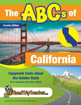 Preview of Cursive Printables: California