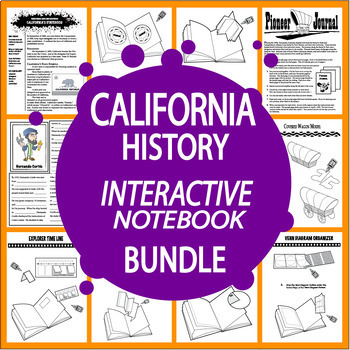 Preview of California History 4th Grade State Study Bundle–All Content–No Textbook Needed