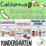 California Kindergarten Writing, Language, Speaking, and L