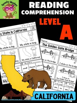 Preview of California - Level A Reading Comprehension Passages & Questions