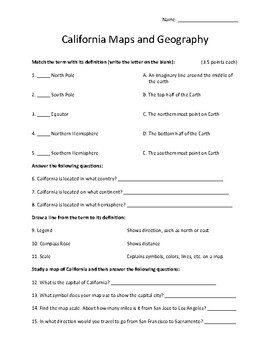 California Maps And Geography Worksheet By Go Ye Kids TpT   Original 3556954 1 