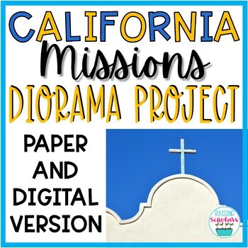 Preview of California Mission Diorama Research Project 4th Grade